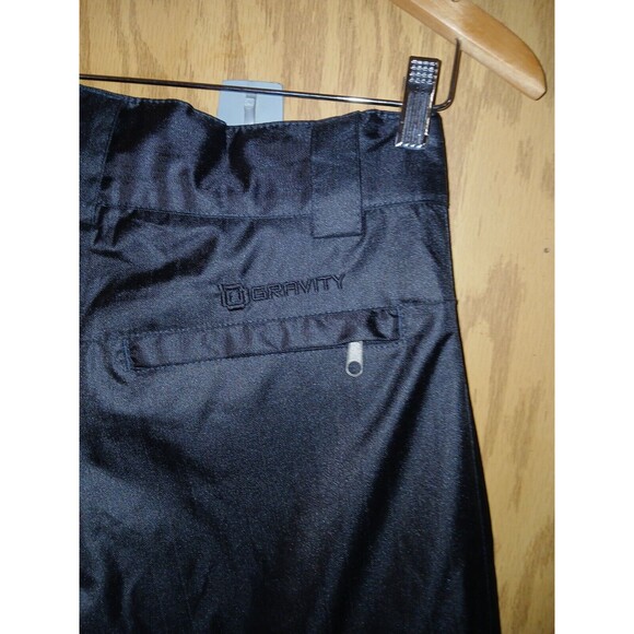 Gravity Snowboard Cargo Pants Black Unisex Size Small 28×30 Zipper Pockets - Picture 9 of 16